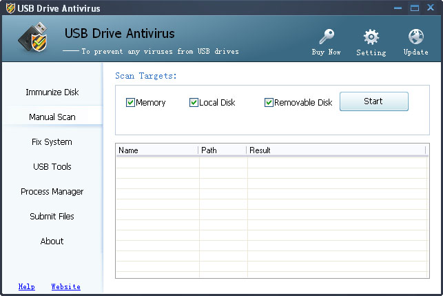 USB Drive Antivirus screen shot